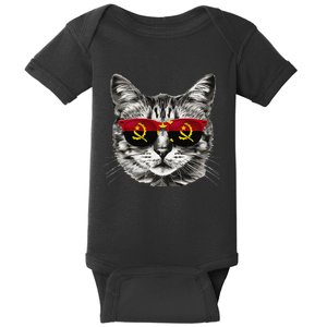 Angolan Flag Cat Owner Souvenirs Products Kitten Angola Baby Bodysuit