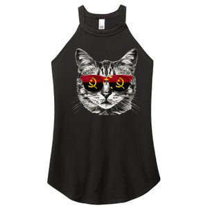 Angolan Flag Cat Owner Souvenirs Products Kitten Angola Women's Perfect Tri Rocker Tank