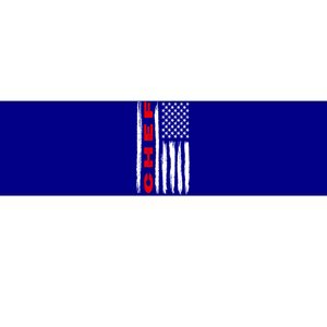 American Flag Chef Us Usa Flag Gift Bumper Sticker