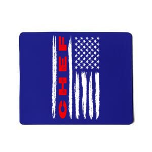 American Flag Chef Us Usa Flag Gift Mousepad