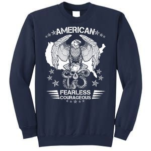 American Fearless Courageous Eagle Snake Sweatshirt