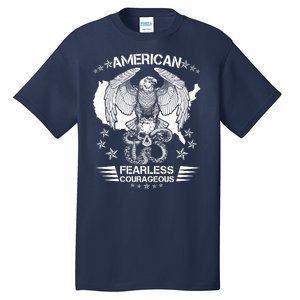 American Fearless Courageous Eagle Snake Tall T-Shirt