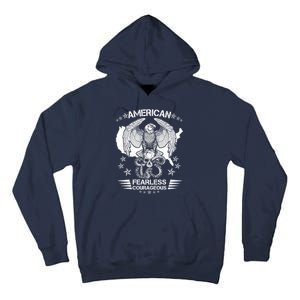 American Fearless Courageous Eagle Snake Tall Hoodie