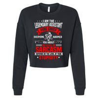 Assistant Fire Chief Sarcasm Officer Warned You About Cropped Pullover Crew