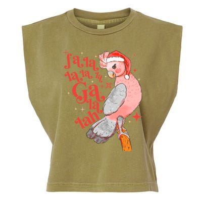 Australian Funny Christmas Holidays Cute Galah Bird Falala Garment-Dyed Women's Muscle Tee