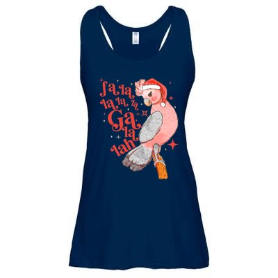 Australian Funny Christmas Holidays Cute Galah Bird Falala Ladies Essential Flowy Tank