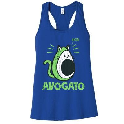 Avogato Funny Cat Owner Graphic Gift Women's Racerback Tank