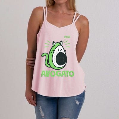 Avogato Funny Cat Owner Graphic Gift Women's Strappy Tank