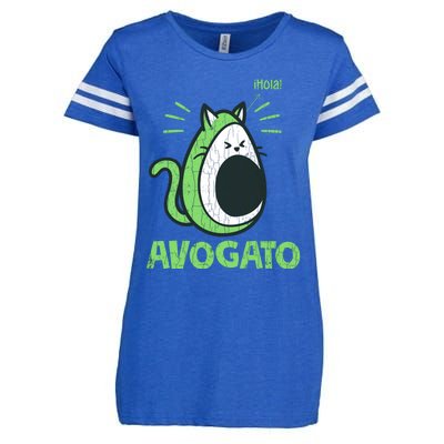 Avogato Funny Cat Owner Graphic Gift Enza Ladies Jersey Football T-Shirt