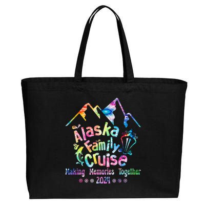 Alaska Family Cruise 2024 Matching Friends & Group Adventure Cotton Canvas Jumbo Tote