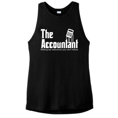 Accountant Funny Cpa Gift Accountant Humor Spoof Gift Ladies PosiCharge Tri-Blend Wicking Tank