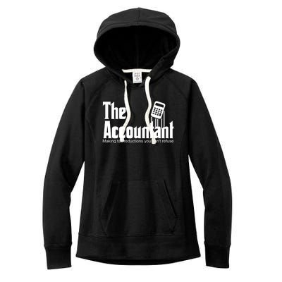 Accountant Funny Cpa Gift Accountant Humor Spoof Gift Women's Fleece Hoodie