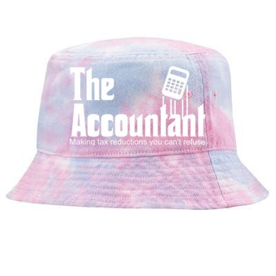 Accountant Funny Cpa Gift Accountant Humor Spoof Gift Tie-Dyed Bucket Hat