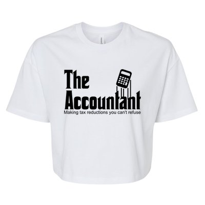 Accountant Funny Cpa Gift Accountant Humor Spoof Gift Bella+Canvas Jersey Crop Tee