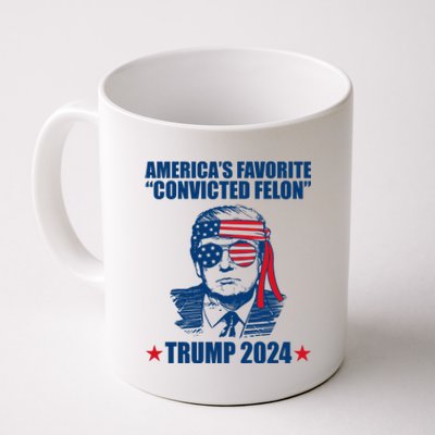 Americas Favorite Convicted Felon Trump 2024 Election Coffee Mug