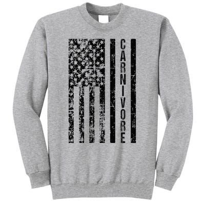 American Flag Carnivore Meat Eater Tall Sweatshirt