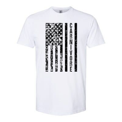 American Flag Carnivore Meat Eater Softstyle® CVC T-Shirt