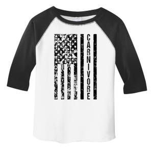 American Flag Carnivore Meat Eater Toddler Fine Jersey T-Shirt