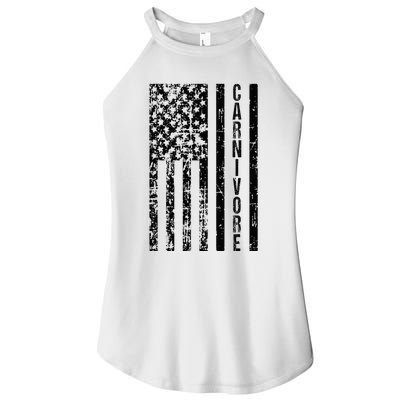 American Flag Carnivore Meat Eater Women’s Perfect Tri Rocker Tank