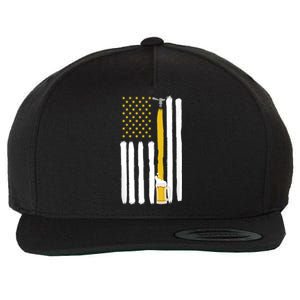 American Flag Craft Beer Brewery Oktoberfest Party Wool Snapback Cap