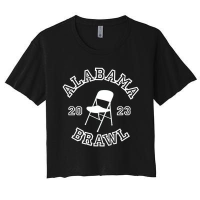 Alabama Folding Chair Brawl Women's Crop Top Tee