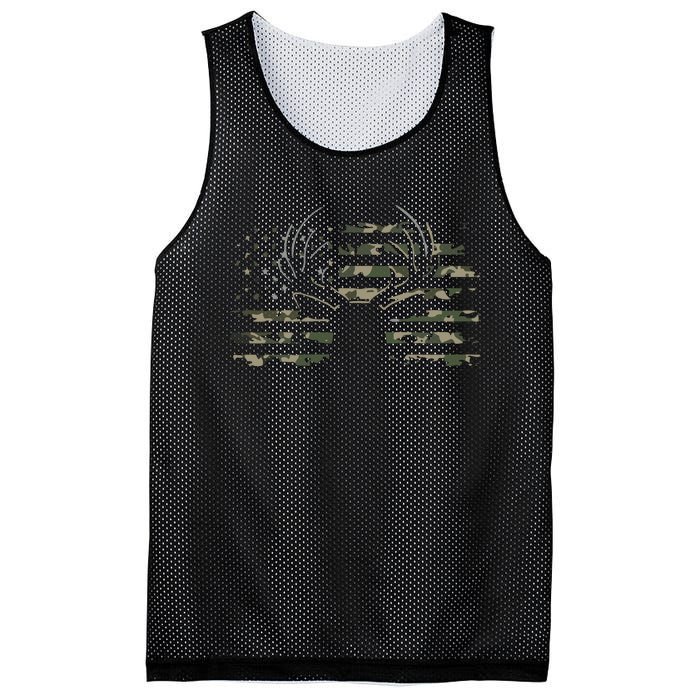 American Flag Camouflage Outdoor Antlers Deer Mesh Reversible Basketball Jersey Tank