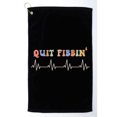 Atrial Fibrillation Cardiology Heart Rythm Quit Fibbin Platinum Collection Golf Towel