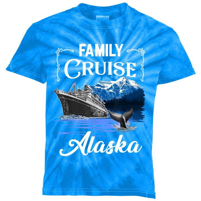 Alaska Family Cruise Meaningful Gift Kids Tie-Dye T-Shirt