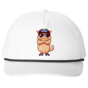 Antiguan Flag Cat Mom Souvenirs Products Kitten Antigua Snapback Five-Panel Rope Hat