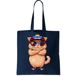 Antiguan Flag Cat Mom Souvenirs Products Kitten Antigua Tote Bag