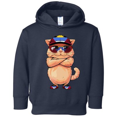 Antiguan Flag Cat Mom Souvenirs Products Kitten Antigua Toddler Hoodie