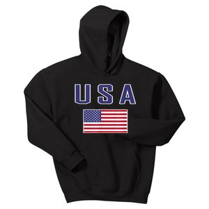 American Flag Cool Patriotic Usa Flags Kids Hoodie