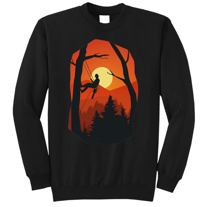 Arborist Forest Chainsaw Tall Sweatshirt