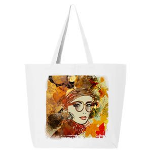 Autumn Fall Colors Glasses Woman 25L Jumbo Tote