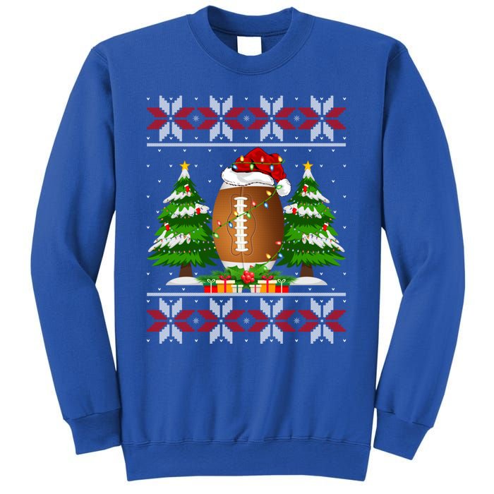 American Football Christmas Tree Lights Ugly Sweater Xmas Cute Gift Sweatshirt