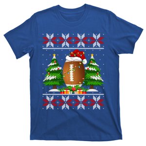 American Football Christmas Tree Lights Ugly Sweater Xmas Cute Gift T-Shirt