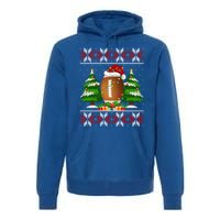 American Football Christmas Tree Lights Ugly Sweater Xmas Cute Gift Premium Hoodie