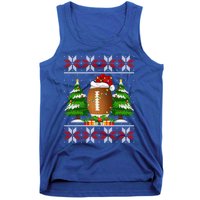 American Football Christmas Tree Lights Ugly Sweater Xmas Cute Gift Tank Top