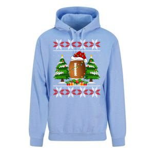 American Football Christmas Tree Lights Ugly Sweater Xmas Cute Gift Unisex Surf Hoodie