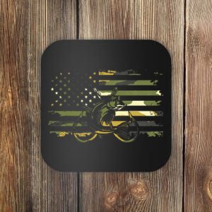 American Flag Camouflage Fishing Coaster