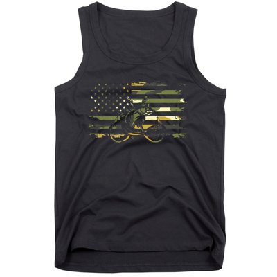 American Flag Camouflage Fishing Tank Top