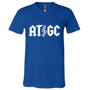 ATGC Funny Chemistry Science V-Neck T-Shirt