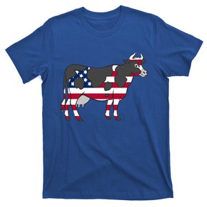 American Flag Cow Lovers Gift T-Shirt