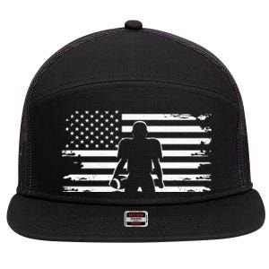 American Football Cute Gift Football Cute Gift 7 Panel Mesh Trucker Snapback Hat