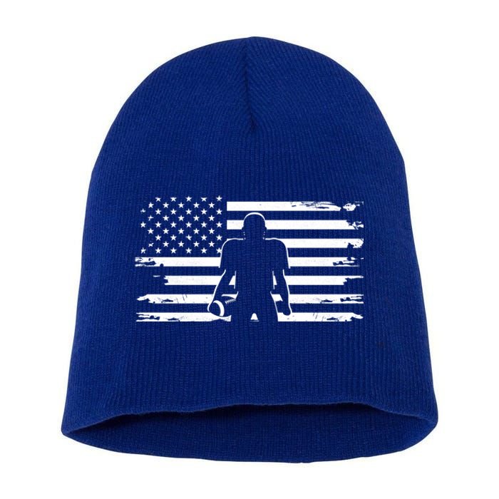 American Football Cute Gift Football Cute Gift Short Acrylic Beanie