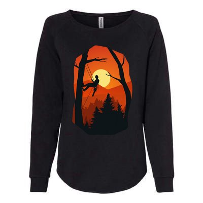 Arborist Forest Chainsaw Womens California Wash Sweatshirt