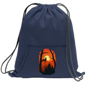 Arborist Forest Chainsaw Sweatshirt Cinch Pack Bag