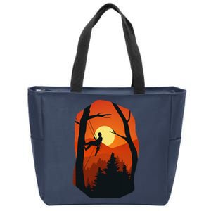 Arborist Forest Chainsaw Zip Tote Bag