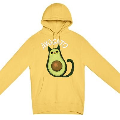 Avogato Funny Cat Avocado Cinco De Mayo Cat Lady Cat Lover Premium Pullover Hoodie