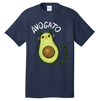 Avogato Funny Cat Avocado Cinco De Mayo Cat Lady Cat Lover Tall T-Shirt